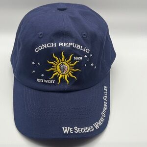 Conch Republic Key West Embroidered Navy Cap